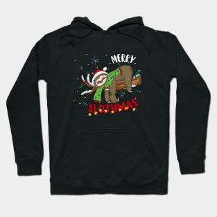 Merry Slothmas Christmas Pajama for Sloth Lovers Hoodie